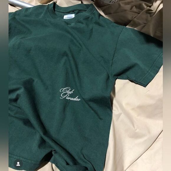 NWT Club Paradise Unisex Blue Resort Tee Raw Hems Classic Graphic Tee Shirt- XXL - Picture 12 of 13